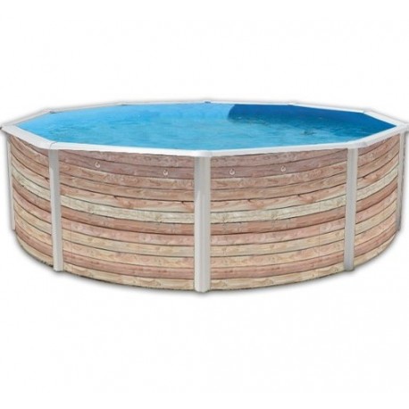 Above ground pool TOI Grey stone round 350xH120 with complete kit