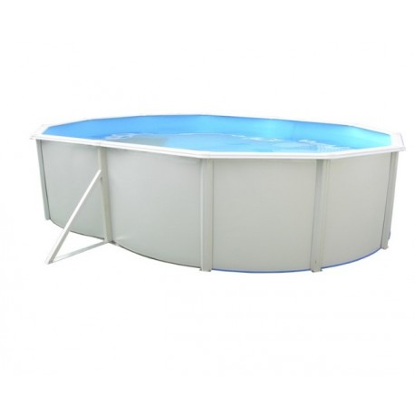 Piscina elevada TOI Mallorca ovalada 550x366xH120 con kit completo Blanco