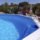 Piscina acima do solo TOI Mallorca oval 730x366xH120 com kit completo Branco