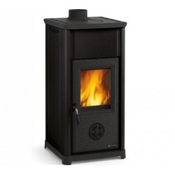 Fogão a lenha Nordica Extraflame Tea 6.6kW preto Antracite