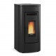 Ventilated pellet stove La Nordica Extraflame Klaudia 8kW Black