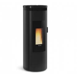 Estufa de pellets La Nordica Extraflame Amika 8kW impermeable ventilada Negro