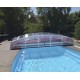 Low Pool Shelter Telescopic Shelter Cyprus 6.29x4m without rails