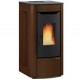 Estufa ventilada de pellets La Nordica Extraflame Sabry Prestige Line 7kW Bronce
