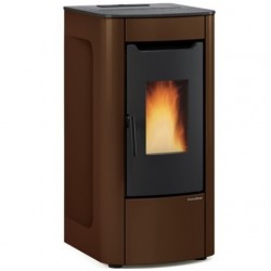 Fogão ventilado a pellets La Nordica Extraflame Sabry Prestige Line 7kW Bronze