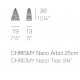 Chrismy Nano Vondom Multicolor Led RGB H26 Árbol con Batería
