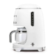 Smeg 50's Programmable Coffee Maker White Chrome