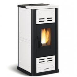 Extraflame Serafina Lux Evo 8kW belüfteter Pelletofen weiß