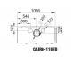 Bronpi Cairo 110-D 2-pane inserção de madeira lado esquerdo Vision 15kW