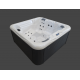 Veryspas Veryspas 5-seater Plug & Play Spa Roma 31 jets L200xD200xH93