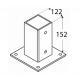 Pergolato autoportante in legno grezzo Tarragona 250x250cm 6.25m2