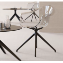 Set of 2 Incasso Crystal Vondom Swivel Chairs