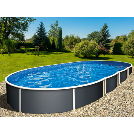 Piscine Ovale Azuro 5.5x3.7x1.2 Autoportante ou Enterrée