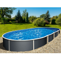 Azuro Oval Pool 5.5x3.7x1.2 Vrijstaand of In-Ground Grafiet