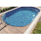 Piscine Ovale Azuro 5.5x3.7x1.2 Autoportante ou Enterrée