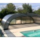 Gabinete de piscina de altura média Abrigo telescópico Malta 10.45x6m pronto para instalar