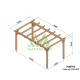 Pergolato autoportante in legno massello Valencia 500x300cm 15m2