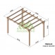 Pérgola exenta de madera maciza Madrid 4.20x3m 12m2