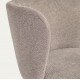 Set van 2 Elia VeryForma lichtbruine en zwarte metalen stoffen stoelen