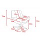 Fauteuil Ena tissu Safran Pivotant VeryForma