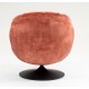 VeryForma Powder Pink Velvet Top Swivel Chair