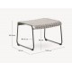 Silla Arvin Swirl en tejido chenilla beige y patas de madera de roble VeryForma