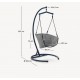 Aliga Sedia Sospesa in Alluminio e Rattan Blu VeryForma