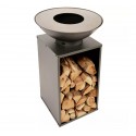 Onyx 80 Brazier Tafel en Verhoogd Rooster RedFire