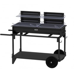 Le Marquier XL Barbacoa de doble quemador con carro