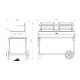 Barbecue Le Marquier XL Double Foyers avec Chariot