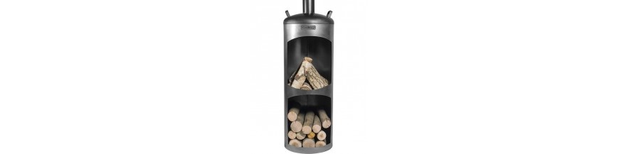 Chimeneas de madera al aire libre